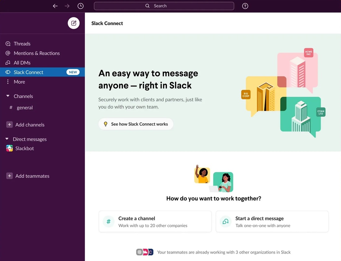 Slack ограничил возможность отправки сообщений любым пользователям