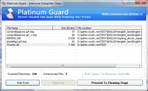 Platinum Guard - Intensive Computer Clean