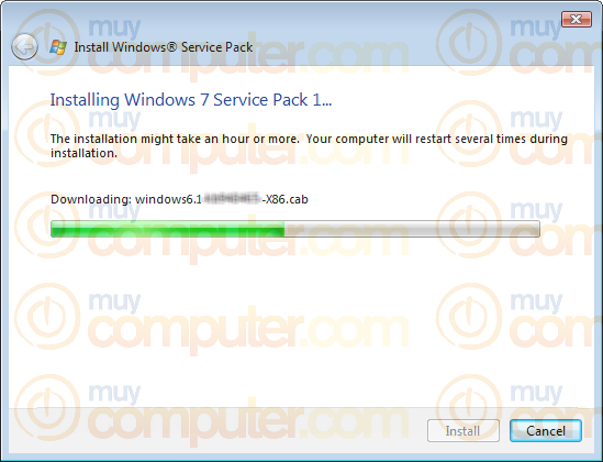 Windows 7 Service Pack 1 - Установка 2