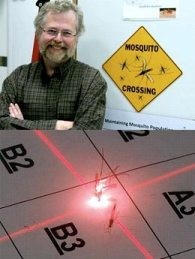 Лазер убивает комаров