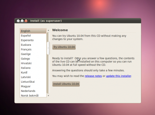 Ubuntu LTS 10,04 Beta 1