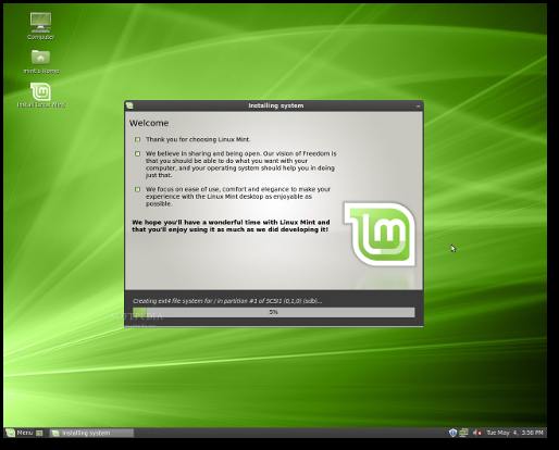 Linux Mint 9 RC