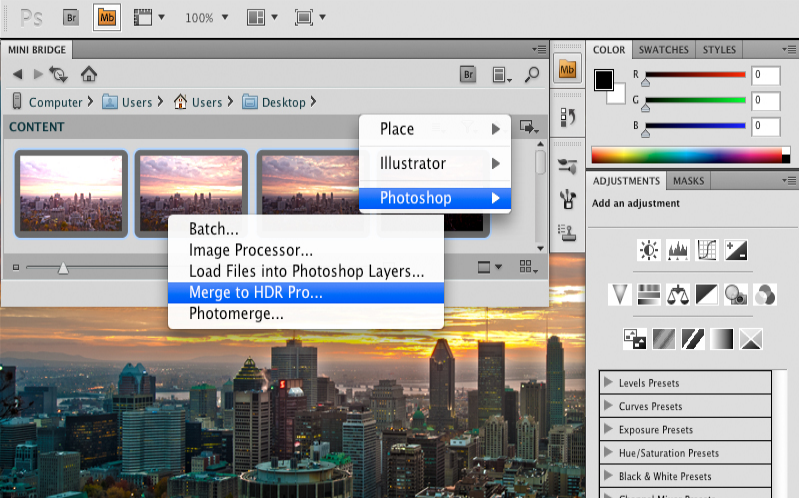 Adobe Photoshop CS5 - Управление медиа файлами