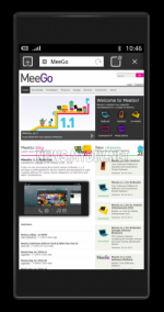 MeeGo для смартфонов browser