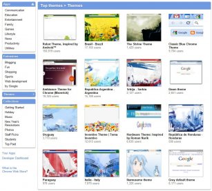 Chrome Web Store - коллекция тем