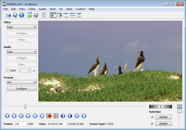 Avidemux - приложение для редактирования видео