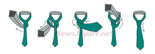 Как правильно завязывать галстук - Схема 4
